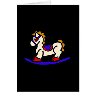 Cartão cavalo de balanço
