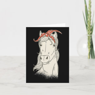 Cartão Cavalo de Bandana Cuja Rota