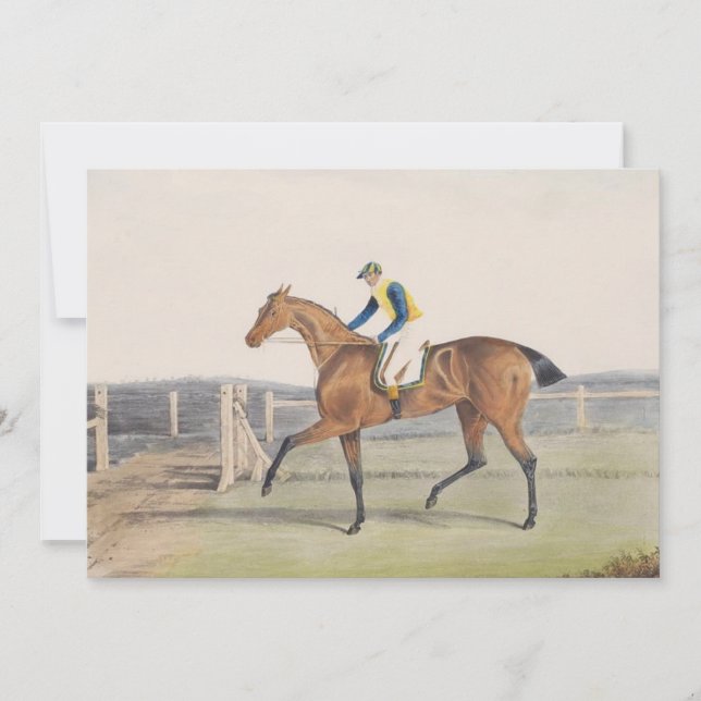 Cartão Cavalo de Corrida Britânico (Duquesa) (Frente)