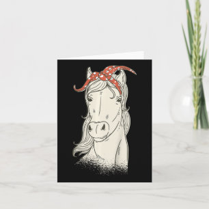 Cartão Cavalo De Crianças Com Bandana - Horso Bonito Anda