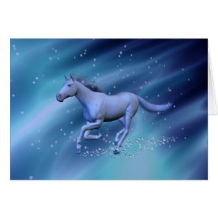 Cartão Cavalo de inverno