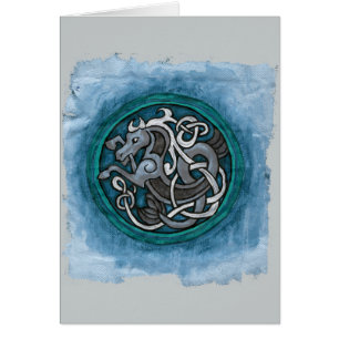 Cartão Cavalo de mar celta