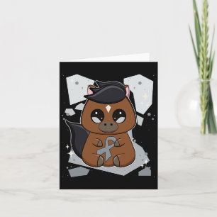 Cartão Cavalo de raça pura com dislexia mundial de fita e