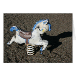 Cartão Cavalo do campo de jogos