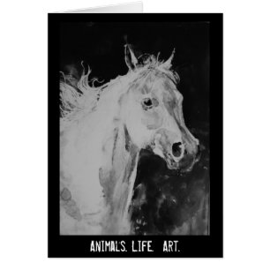 Cartão cavalo do espírito