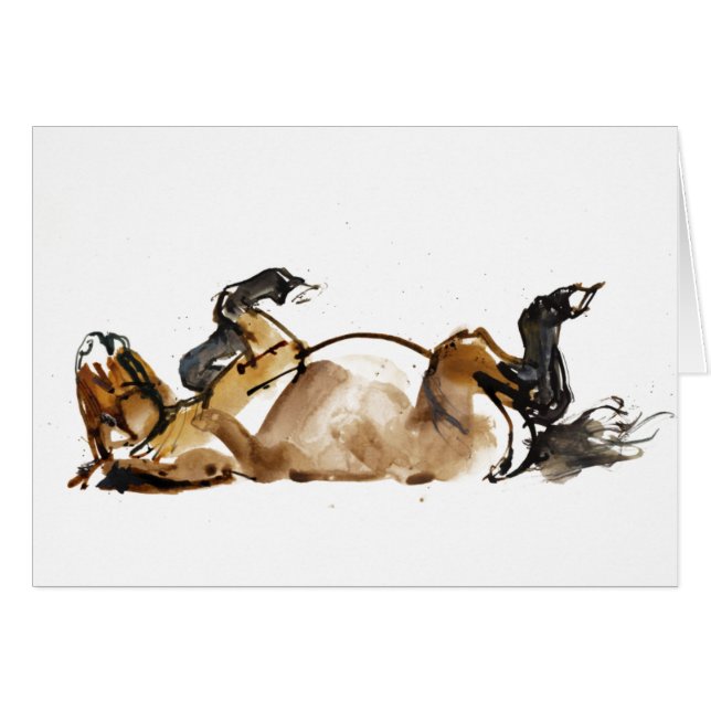 Cartão Cavalo do rolamento (Frente Horizontal)