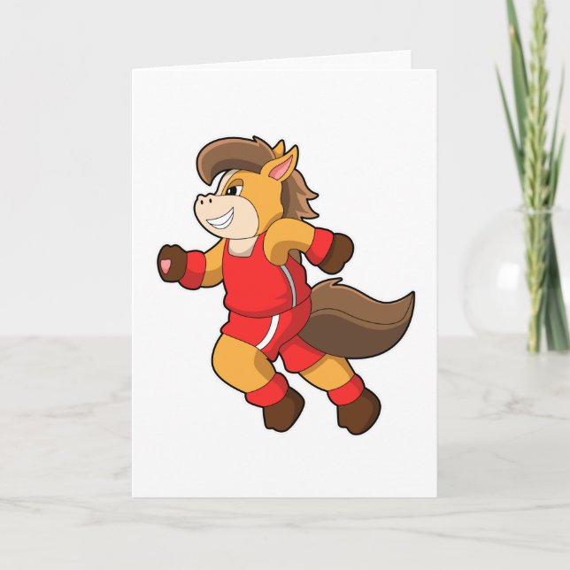 Cartão Cavalo em Disparo (Frente)