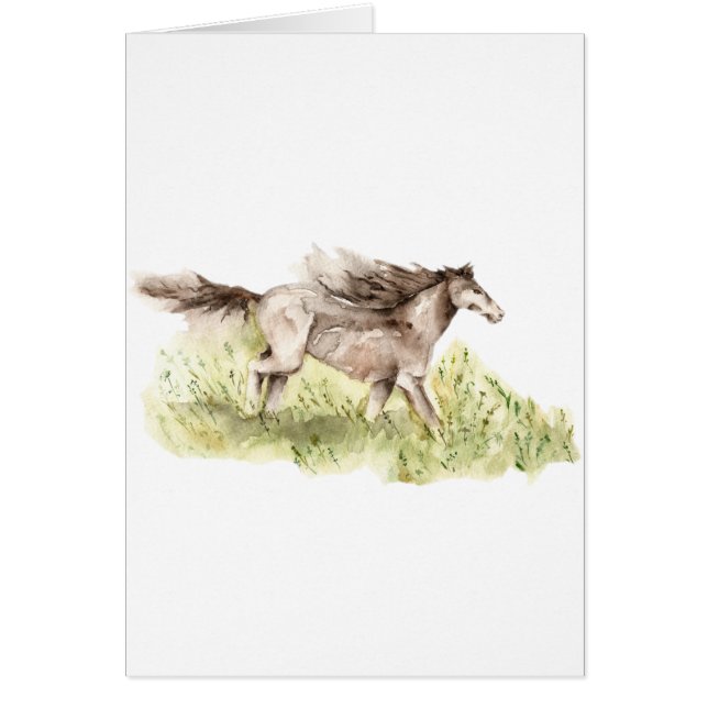 Cartão Cavalo em Execução (Frente)