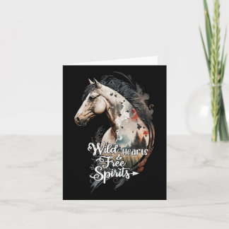 Cartão Cavalo Equestre Equestre de Rapariga de Espíritos