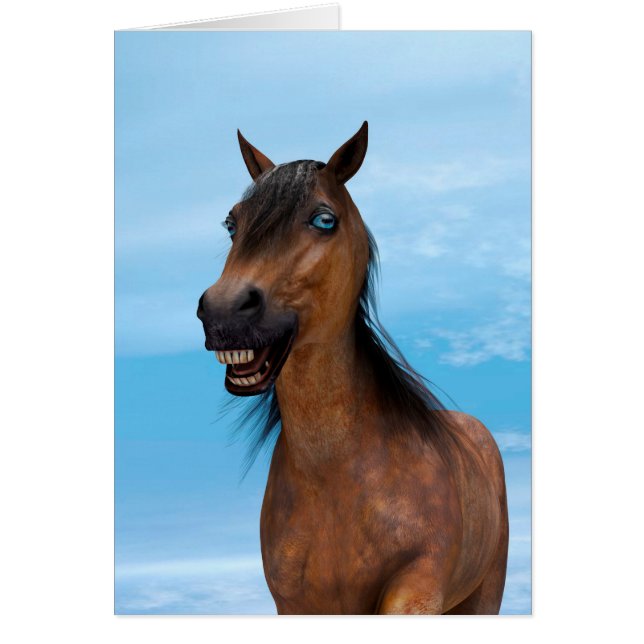 Cartão Cavalo Feliz (Frente)