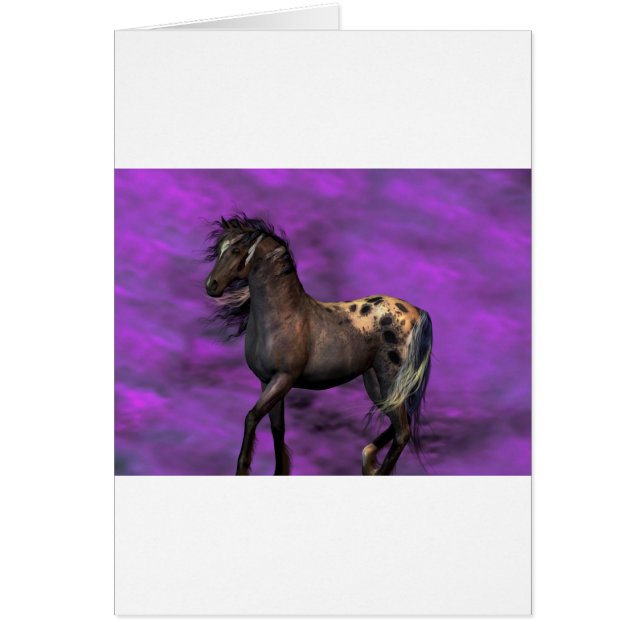 Cartão Cavalo indiano (Frente)