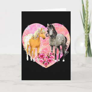 Cartão Cavalo Mágico Dois Amantes E Flores - Dia dos Namo
