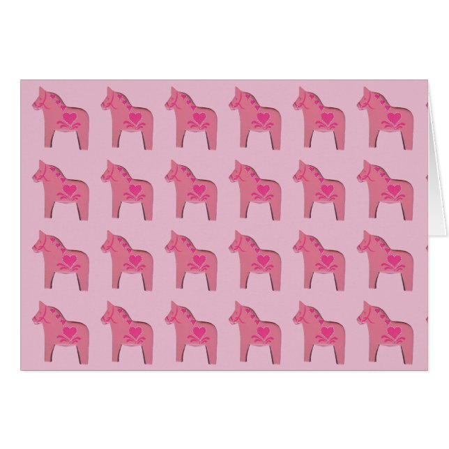 Cartão Cavalo namorados (Frente Horizontal)