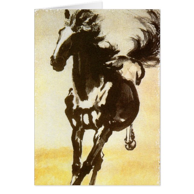 Cartão Cavalo Negro (Frente)