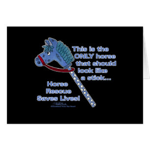 Cartão Cavalo-palha