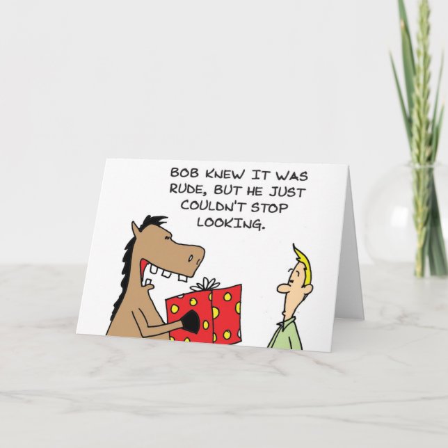 Cartão Cavalo Presente (Frente)