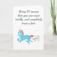 Cavalo Unicórnio 50º Aniversário Confie num Arroto