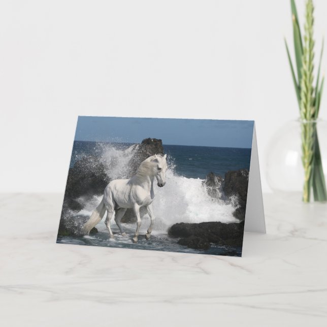 Cartão Cavalos da fantasia: Mares do sul (Frente)