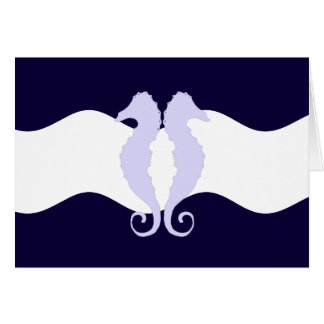 Cartão Cavalos de mar 1