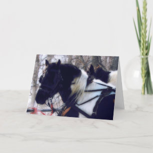 Cartão Cavalos de Pinto Rascunho, Dia de os pais