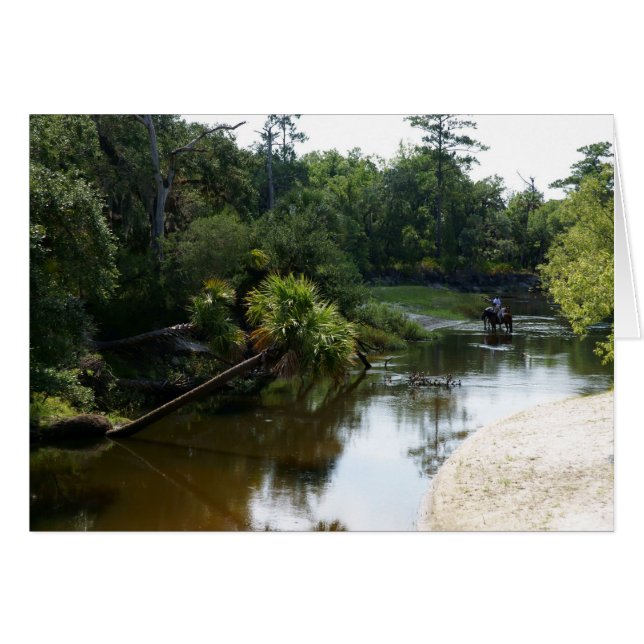 Cartão Cavalos e o rio (Frente Horizontal)