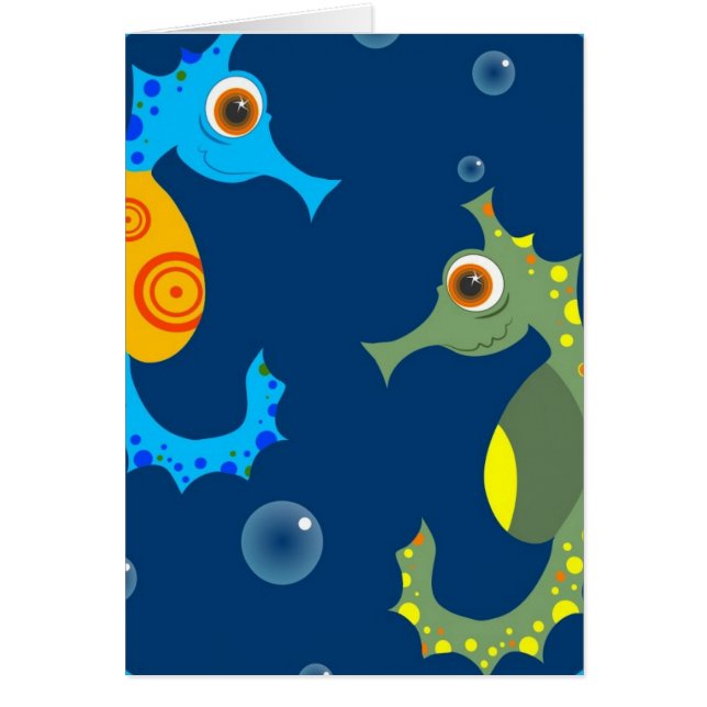 Cartão Cavalos-marinhos (Frente)