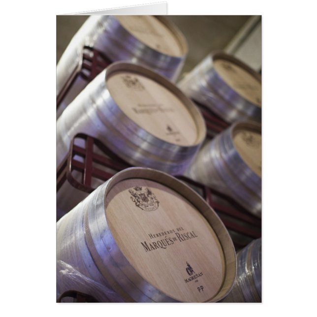 Cartão Cave de vin da adega Marques de Riscal (Frente)