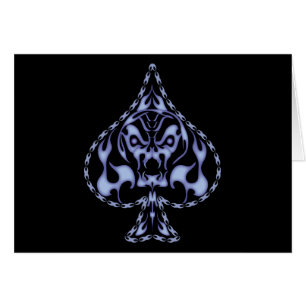 Cartão Caveira Azul