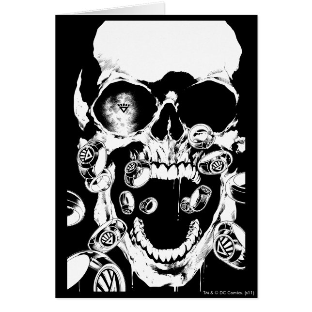 Cartão Caveira e Anéis (Frente)