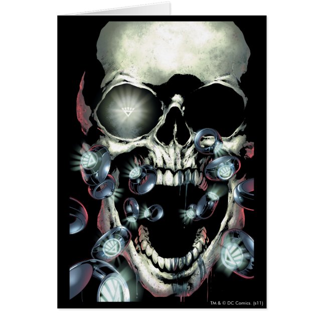 Cartão Caveira e Anéis - Cor (Frente)