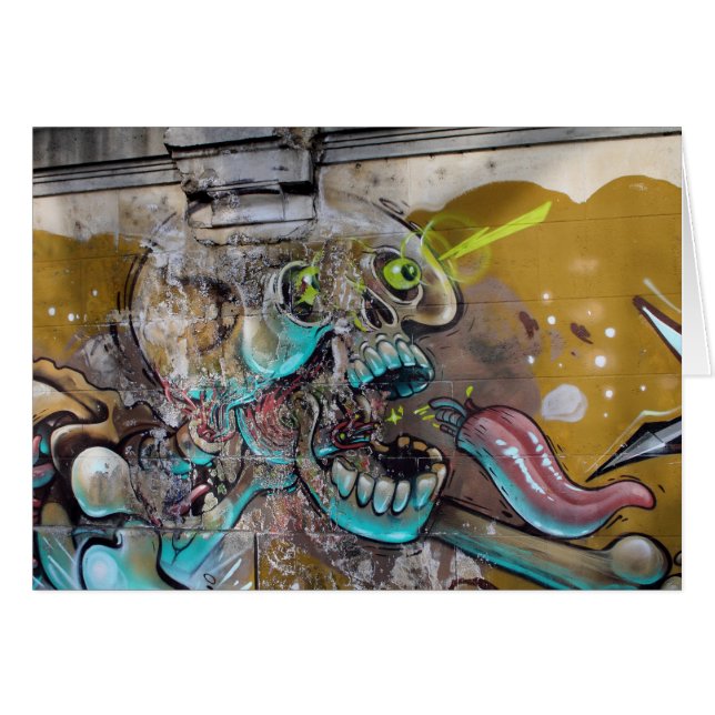 Cartão Caveira Explosiva (Frente Horizontal)