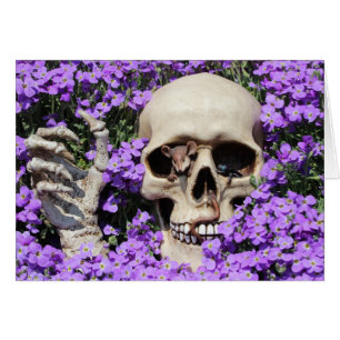 Cartão Caveira - Gothic, cartão/