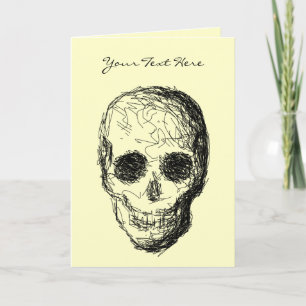 Cartão Caveira Negra.