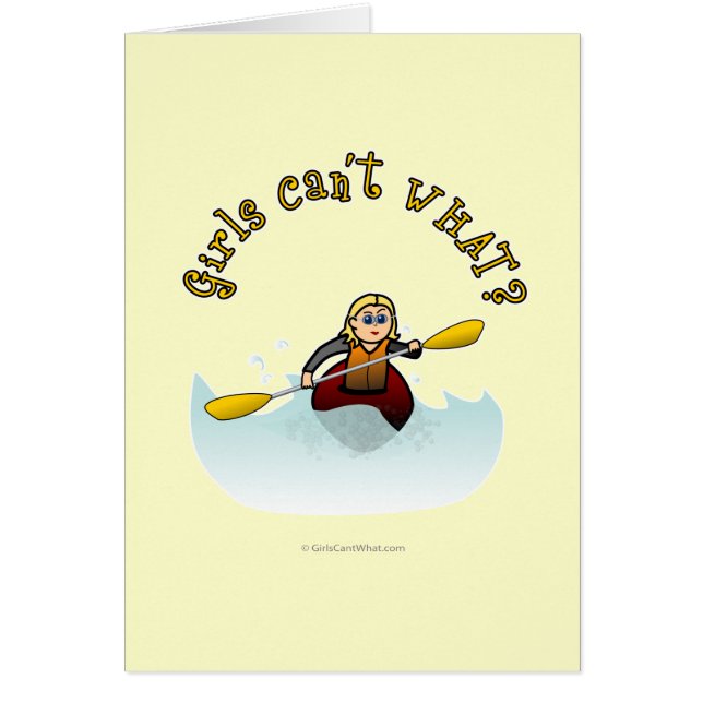 Cartão Cayaker Loira (Frente)