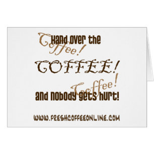 Cartão Ceda o café