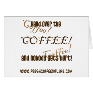 Cartão Ceda o café