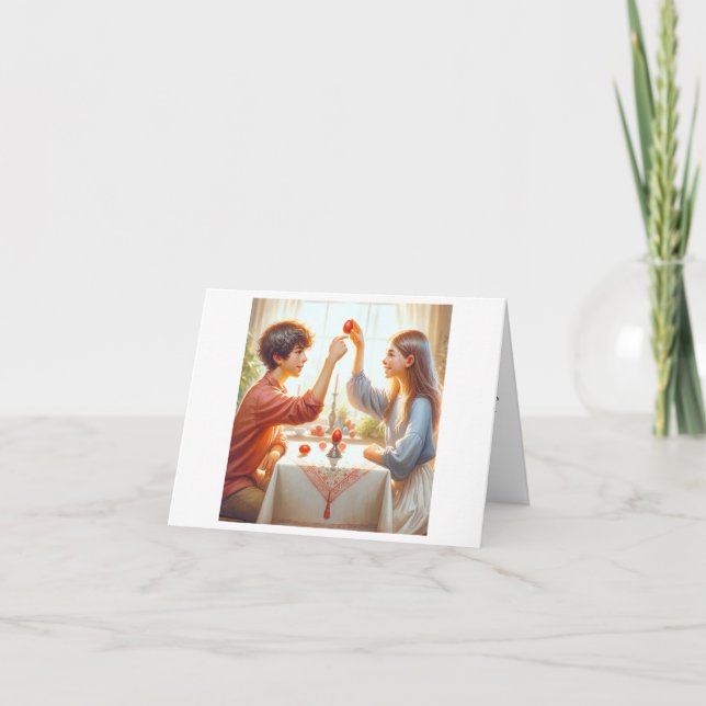 Cartão Celebração da Páscoa Tsougrisma (Frente)