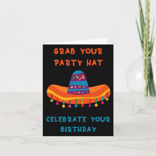 Cartão Celebração de aniversário de Cinco de Mayo