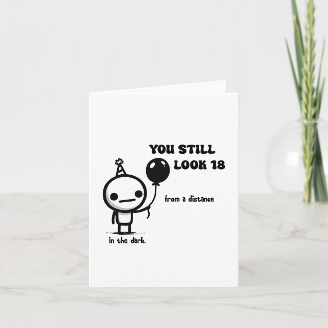 Cartão Celebração de Aniversário de Dezoito Porcos (Frente)