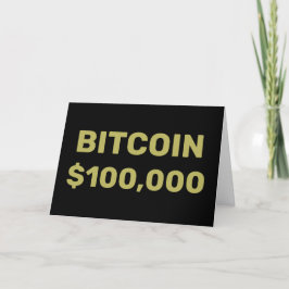 Cartão Celebração de Bitmoeda 100000