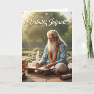 Cartão Celebração de Valmiki jayanti
