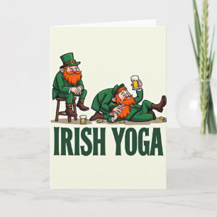 Cartão Celebração de Yoga Irlandesa