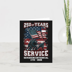 Cartão Celebração do 250º Aniversário Americano 250 Anos 