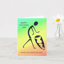 Cartão Celebração do Dia Especial Dia dos Pais