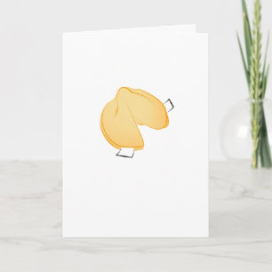 Cartão Celebração do Fortune Cookie Foled Greeting Card
