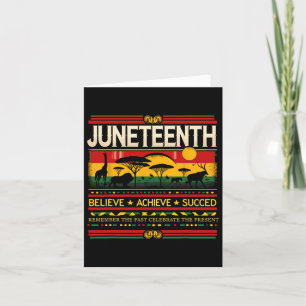 Cartão Celebração do Juneteenth 1865