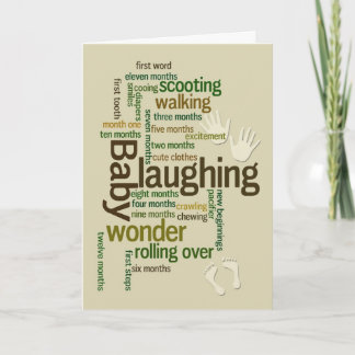 Cartão Celebração dos Primeiros Marcos do Bebê