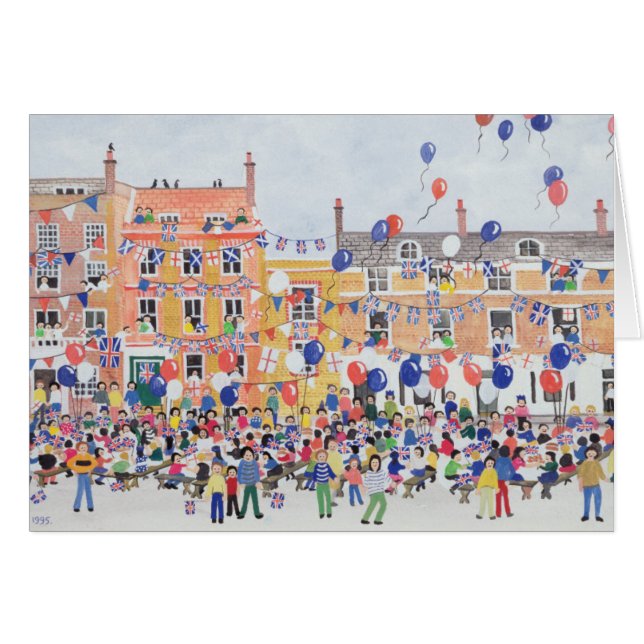 Cartão Celebrações 1995 do dia da VE (Frente Horizontal)