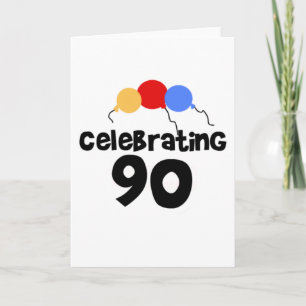 Cartão Celebrando 90
