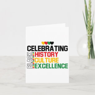 Cartão Celebrando a História Negra Mês da América African